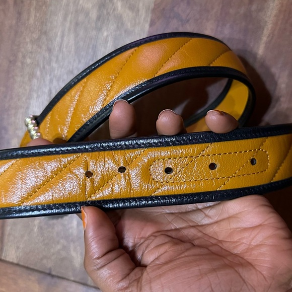 Gucci Double G Leather Tourchon Belt 'Brown' - Picture 14 of 16